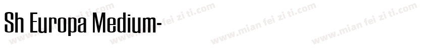 Sh Europa Medium字体转换